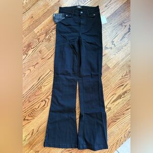 PAIGE Genevieve Modern High Rise Flare Jeans / Black / Size 28 / NWT